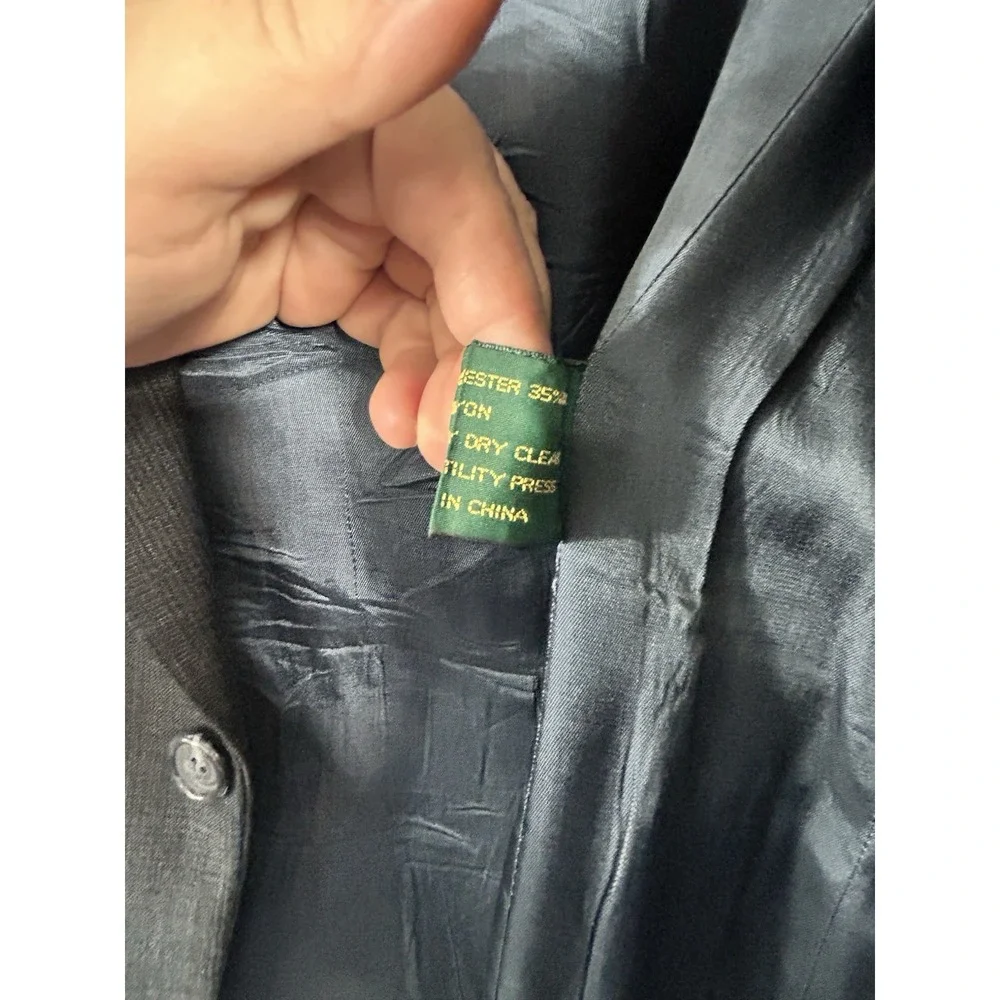 Hunting Horn Classics Men's Gray Wool Blend 40 Suit 29S‎ Pleated Pants Vintage